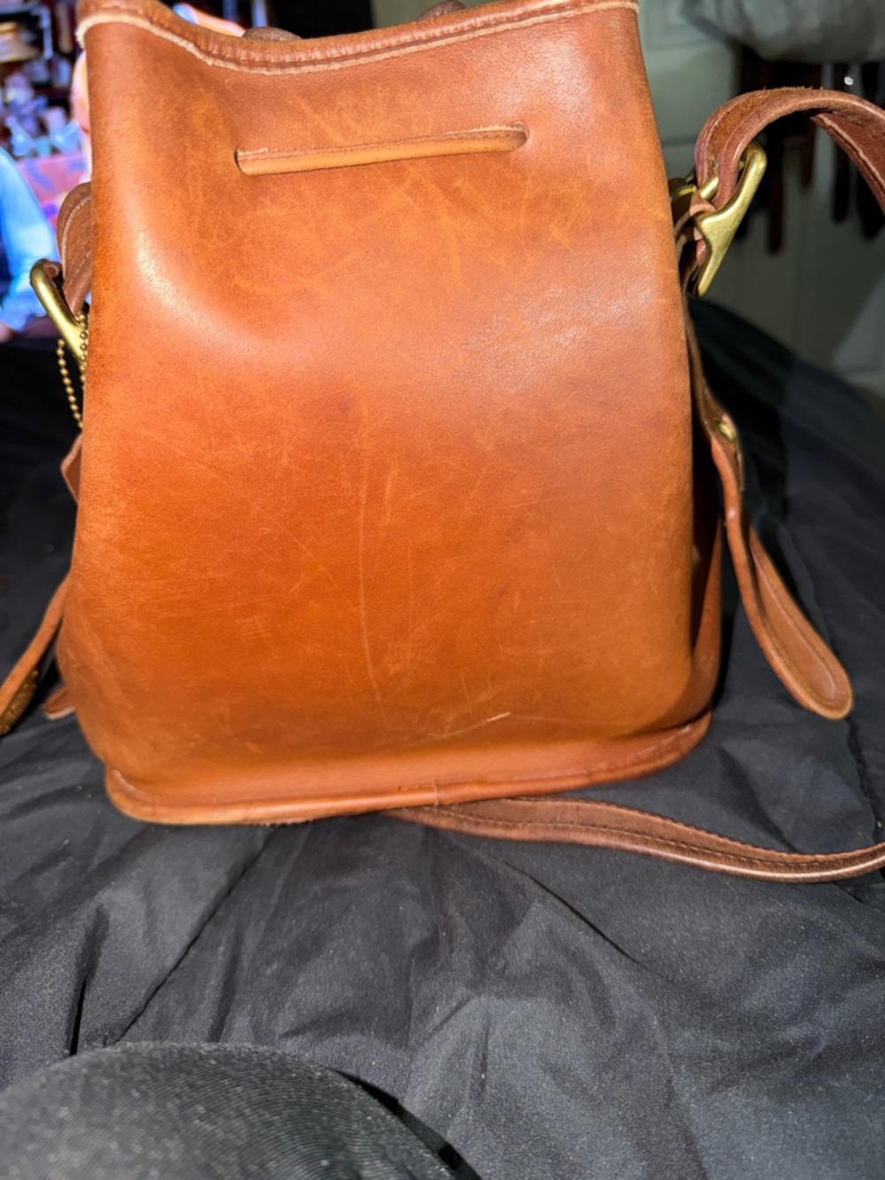Coach Vintage Lulas Legacy Leather Crossbody Bag in Cognac Brown - Picture 3 of 10